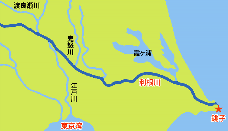 東遷が完成したときの利根川