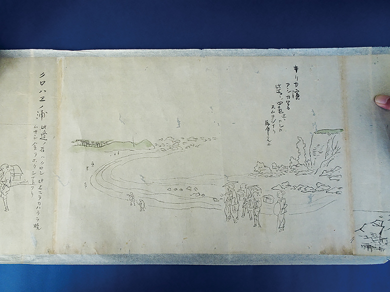 紙本淡彩銚子名所絵図｜人・もの・文化を運ぶ３つの道｜銚子時間。